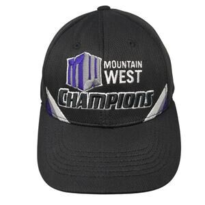 Mountain West Champions Baseball Cap Black One Size Adjustable Top Of The World